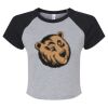 Women's Micro Rib Raglan Baby Tee Thumbnail