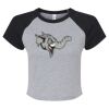 Women's Micro Rib Raglan Baby Tee Thumbnail
