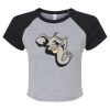 Women's Micro Rib Raglan Baby Tee Thumbnail