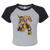 Women's Micro Rib Raglan Baby Tee Thumbnail