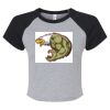 Women's Micro Rib Raglan Baby Tee Thumbnail