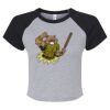 Women's Micro Rib Raglan Baby Tee Thumbnail