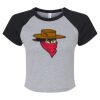 Women's Micro Rib Raglan Baby Tee Thumbnail