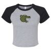 Women's Micro Rib Raglan Baby Tee Thumbnail