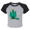 Women's Micro Rib Raglan Baby Tee Thumbnail