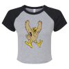 Women's Micro Rib Raglan Baby Tee Thumbnail