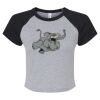 Women's Micro Rib Raglan Baby Tee Thumbnail