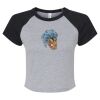 Women's Micro Rib Raglan Baby Tee Thumbnail