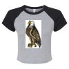 Women's Micro Rib Raglan Baby Tee Thumbnail