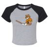 Women's Micro Rib Raglan Baby Tee Thumbnail