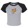 Women's Micro Rib Raglan Baby Tee Thumbnail