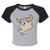Women's Micro Rib Raglan Baby Tee Thumbnail