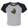 Women's Micro Rib Raglan Baby Tee Thumbnail