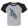 Women's Micro Rib Raglan Baby Tee Thumbnail