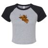 Women's Micro Rib Raglan Baby Tee Thumbnail