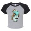Women's Micro Rib Raglan Baby Tee Thumbnail