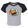 Women's Micro Rib Raglan Baby Tee Thumbnail