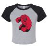 Women's Micro Rib Raglan Baby Tee Thumbnail
