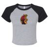 Women's Micro Rib Raglan Baby Tee Thumbnail