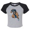 Women's Micro Rib Raglan Baby Tee Thumbnail