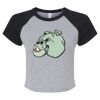 Women's Micro Rib Raglan Baby Tee Thumbnail