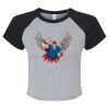Women's Micro Rib Raglan Baby Tee Thumbnail