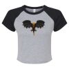 Women's Micro Rib Raglan Baby Tee Thumbnail