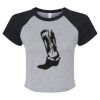 Women's Micro Rib Raglan Baby Tee Thumbnail