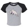 Women's Micro Rib Raglan Baby Tee Thumbnail