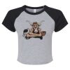 Women's Micro Rib Raglan Baby Tee Thumbnail