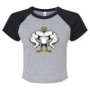 Women's Micro Rib Raglan Baby Tee Thumbnail