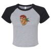 Women's Micro Rib Raglan Baby Tee Thumbnail