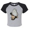 Women's Micro Rib Raglan Baby Tee Thumbnail