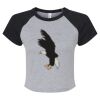 Women's Micro Rib Raglan Baby Tee Thumbnail