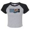 Women's Micro Rib Raglan Baby Tee Thumbnail
