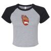 Women's Micro Rib Raglan Baby Tee Thumbnail