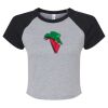 Women's Micro Rib Raglan Baby Tee Thumbnail