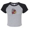 Women's Micro Rib Raglan Baby Tee Thumbnail