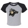 Women's Micro Rib Raglan Baby Tee Thumbnail
