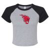 Women's Micro Rib Raglan Baby Tee Thumbnail
