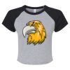 Women's Micro Rib Raglan Baby Tee Thumbnail