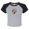 Women's Micro Rib Raglan Baby Tee Thumbnail