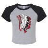 Women's Micro Rib Raglan Baby Tee Thumbnail
