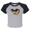 Women's Micro Rib Raglan Baby Tee Thumbnail