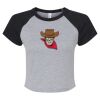 Women's Micro Rib Raglan Baby Tee Thumbnail