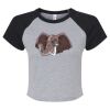 Women's Micro Rib Raglan Baby Tee Thumbnail