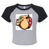 Women's Micro Rib Raglan Baby Tee Thumbnail