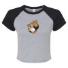 Women's Micro Rib Raglan Baby Tee Thumbnail