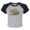Women's Micro Rib Raglan Baby Tee Thumbnail