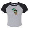 Women's Micro Rib Raglan Baby Tee Thumbnail
